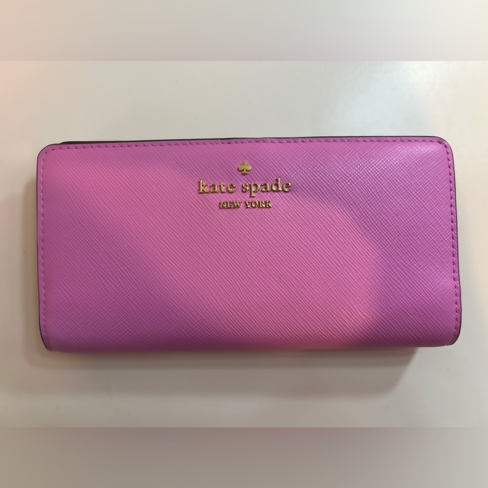 Kate Spade Large Slim Pink Wallet